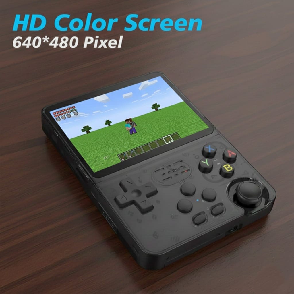 Consola de videojuegos retro portátil R36S Pro, con sistema Linux de alto rendimiento, pantalla IPS de 3.5 pulgadas con un amplio almacenamiento de juegos clásicos sin límites.