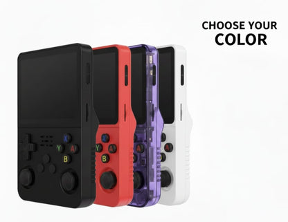 Consola de videojuegos retro portátil R36S Pro, con sistema Linux de alto rendimiento, pantalla IPS de 3.5 pulgadas con un amplio almacenamiento de juegos clásicos sin límites.